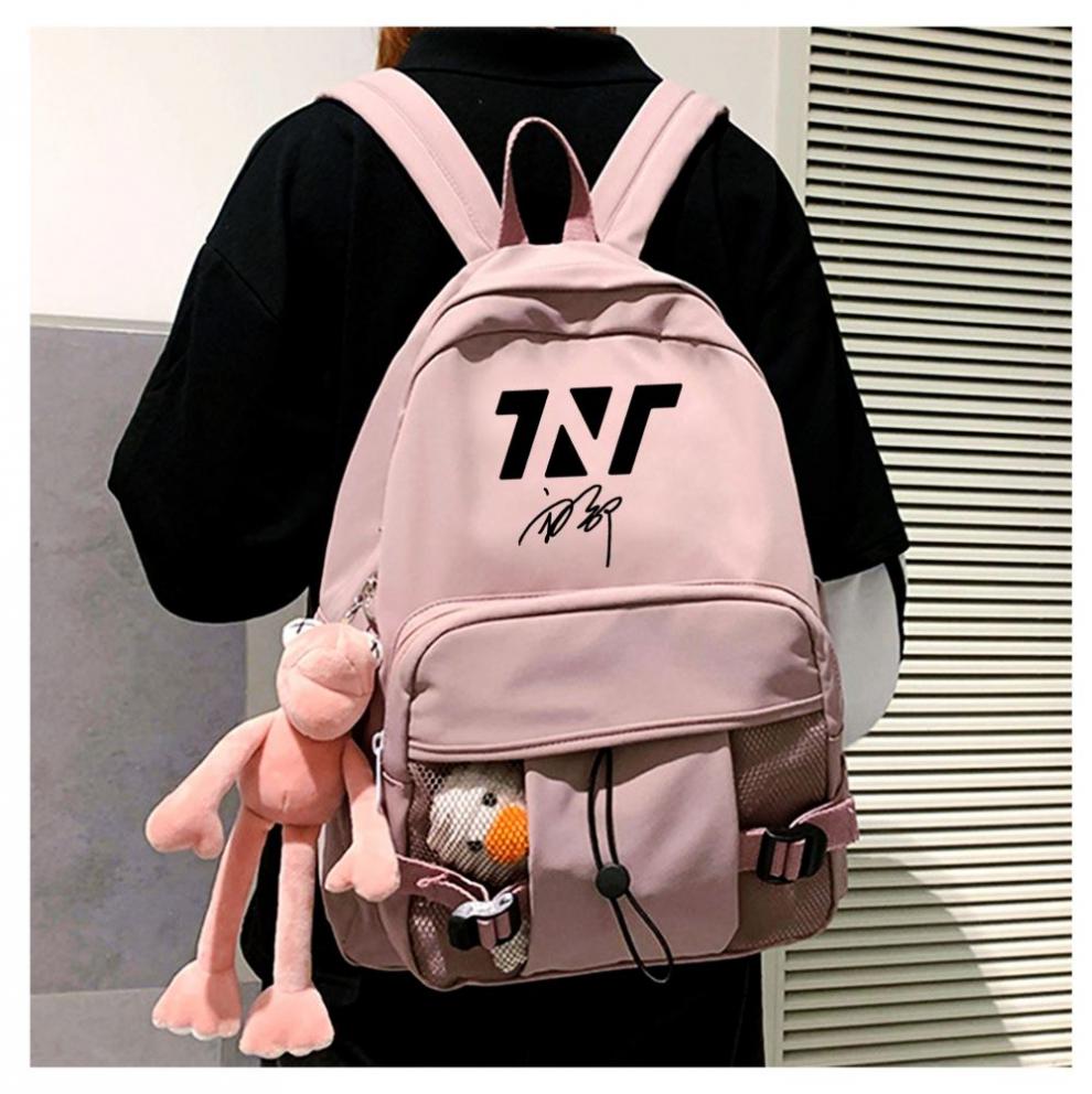 时代少年团tnt宋亚轩同款书包应援学生背包刘耀文马嘉祺双肩包 藕色