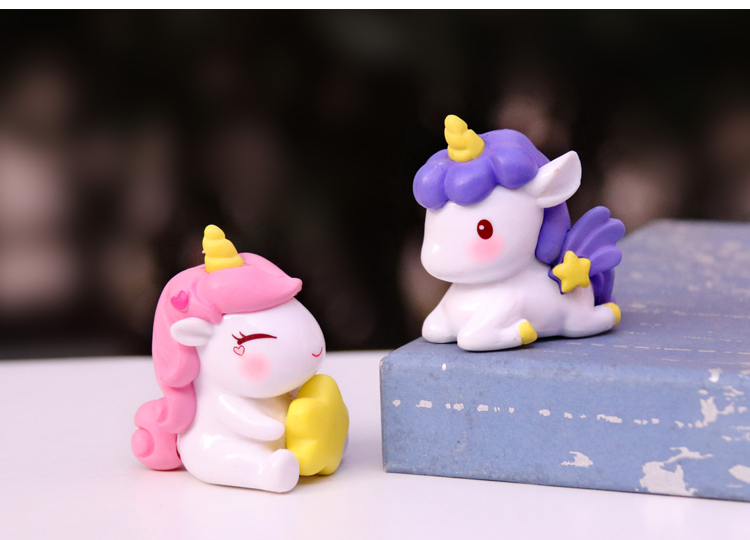 南客 新款梦幻独角兽盲盒可爱小马少女心系列玩偶桌面蛋糕装饰品小