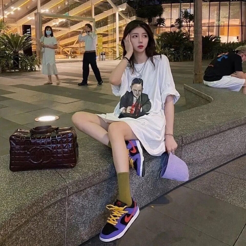 dunk情人节限定腰果花紫龙虾冰雪奇缘食神男女休闲板鞋 sb dunk-食神