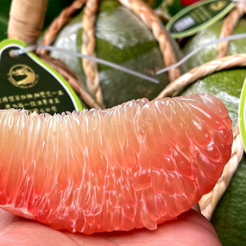 泰国翡翠柚红肉柚麻绳土豪柚2颗起个装进口水果红肉柚子f1颗尝鲜装单