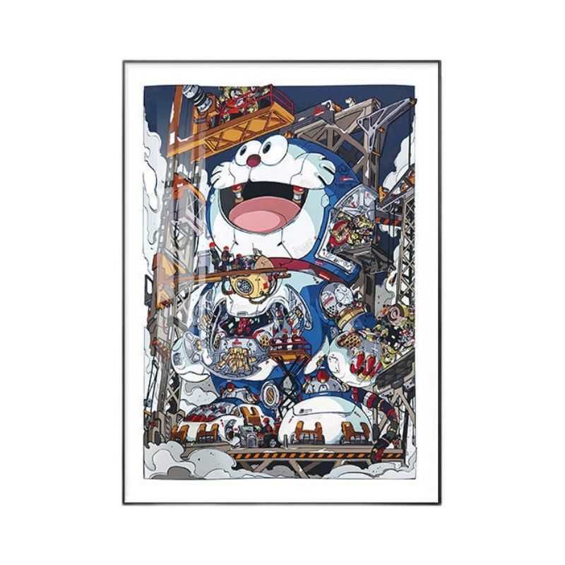 钻石画diy手工制作 钻石画diy赛博朋克风机器猫哆啦a梦艺术挂画动漫挂