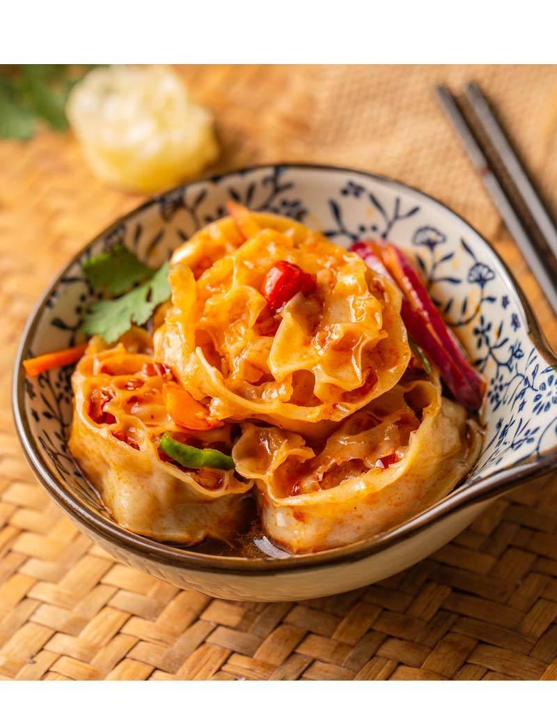 燕麦筋干凉皮吸汁面藕即食沾串干货 面藕圈素肥肠速食散装 面藕3斤