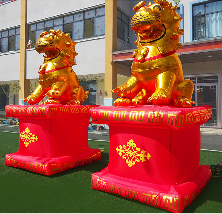 家居 充气狮子拱门金狮气模金象婚庆麒麟送子大象拱门庆典狮子厂家 4