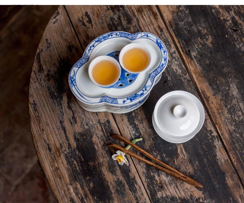 简漾 潮汕功夫骨瓷茶具传统工夫茶茶杯薄胎骨瓷白瓷杯 若深杯 白玉令