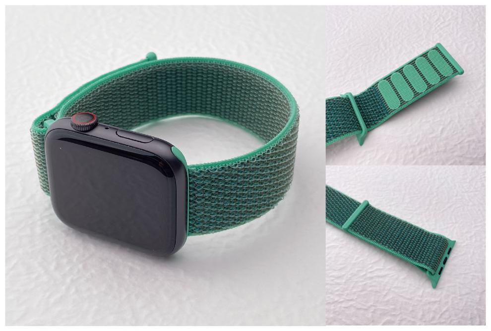 【京选好货】applewatch表带苹果手表s5尼龙运动回环彩虹iwatch6编织