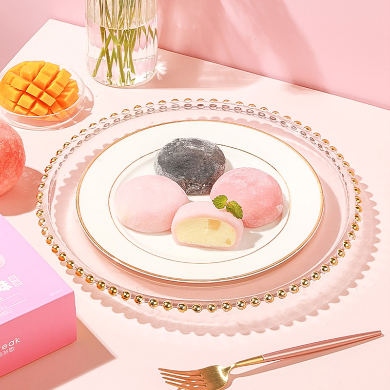 团糯米糕团子雪媚娘糕点点心休闲零食单盒装 福团(白桃乌龙味220g/盒)