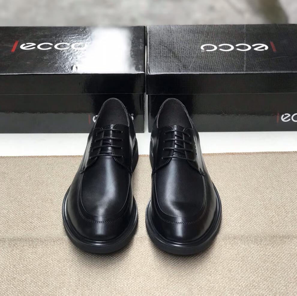 爱步(ecco)男鞋商务正装皮鞋简约复古牛皮德比鞋婚庆办公鞋 浅棕色 44