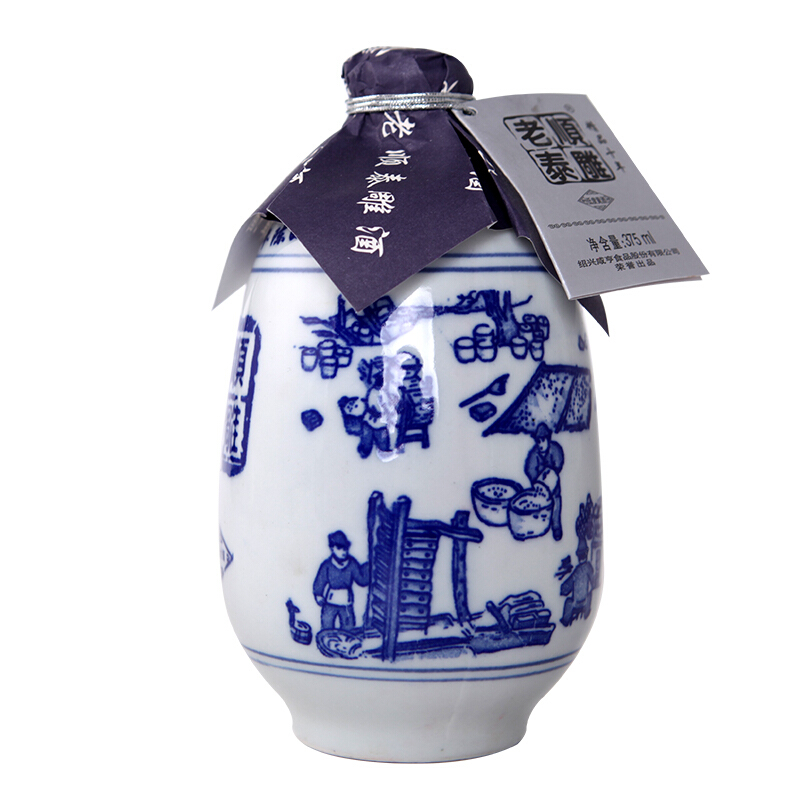 咸亨绍兴特产黄酒花雕酒糯米酒老顺泰雕加饭酒十年陈手工老酒半甜型