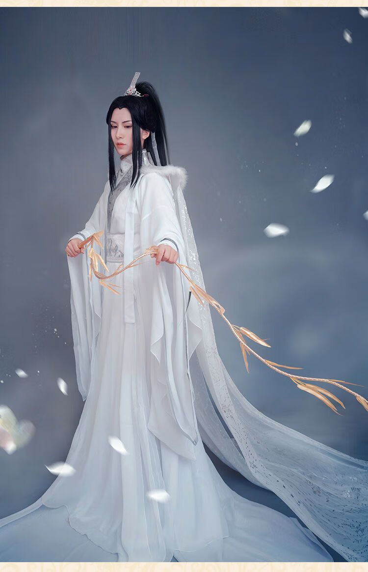 银乔黎楚晚宁cos服白色古装白菜谢怜二哈与他的白猫师尊cosplay全套