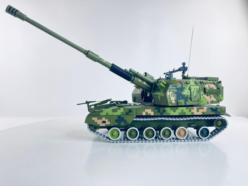 plz05式新155毫米自行加榴炮合金模型 自行火炮合金成品收藏摆件 1:30