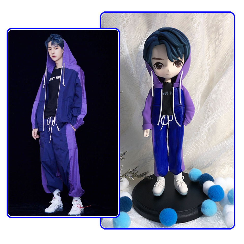 王一博肖战一博易烊千玺周边人偶公仔玩偶定制照片来图定制耶啵炸款