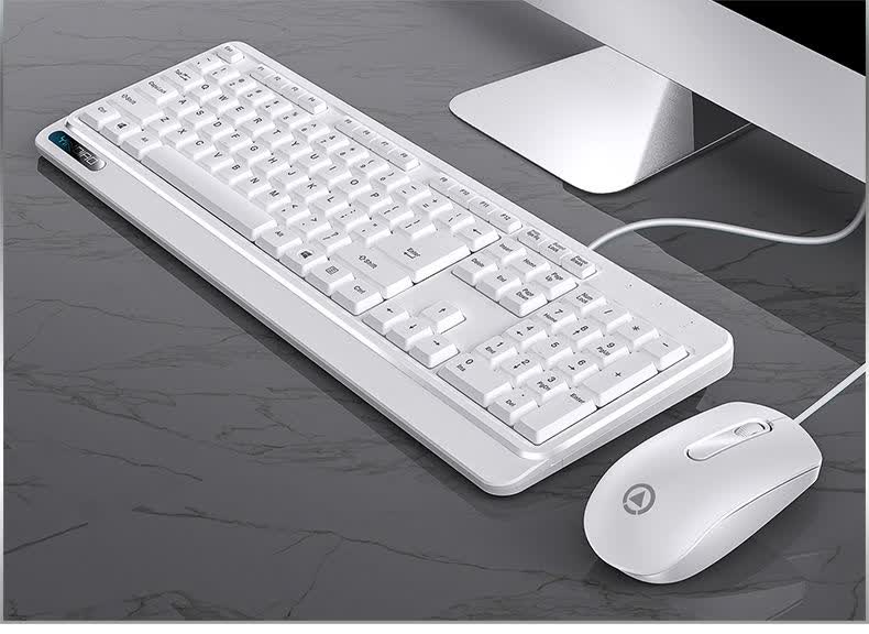 华为适用同款银雕v1max键盘鼠标有线usb静音台式电脑办公游戏适用