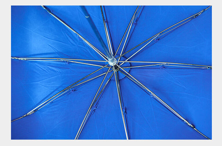 foxumbrella雨伞枫木短柄钢骨雨伞双色折叠绅士伞藏青绿色蓝英国noos