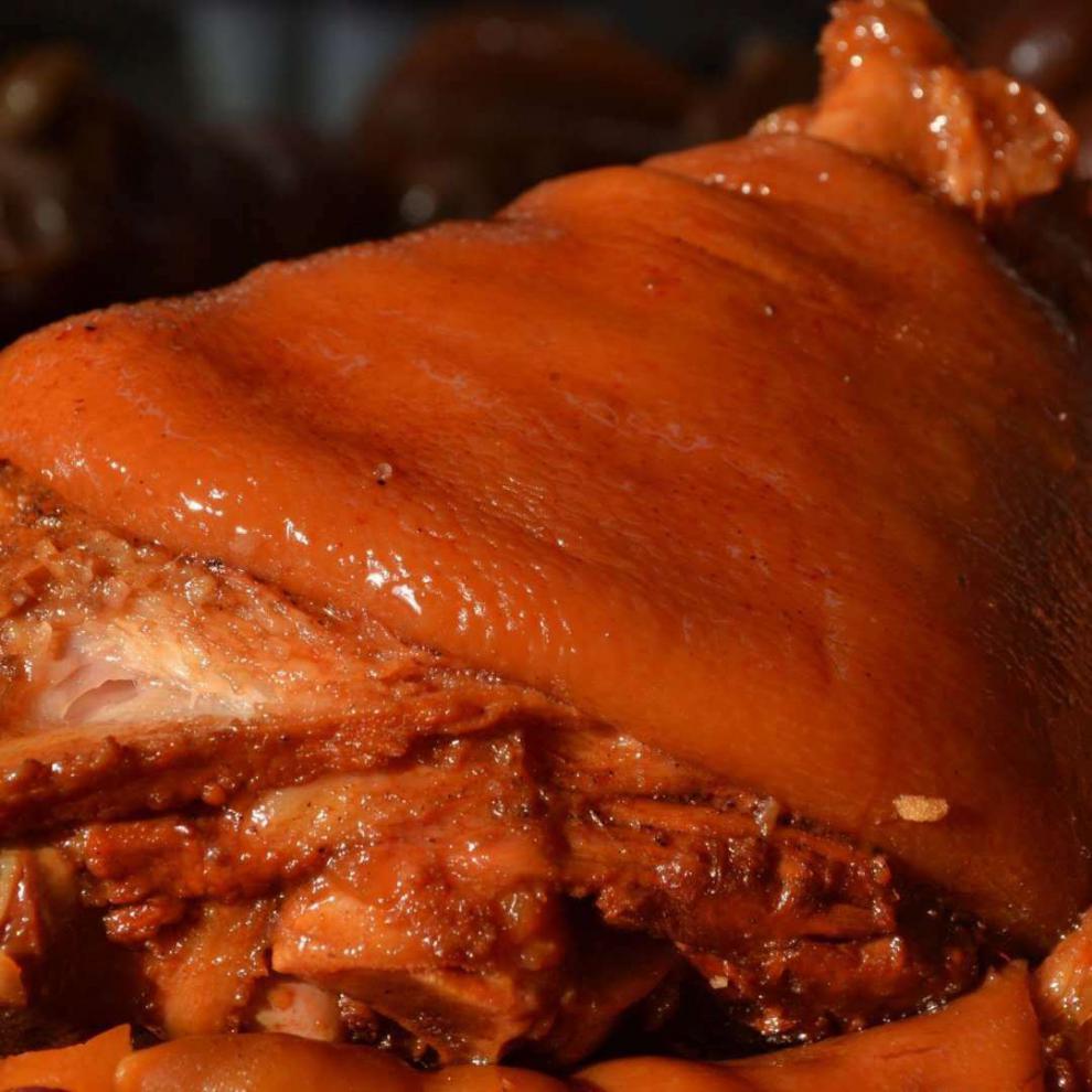 【猪肘子熟食整只2斤装 】河南特产太康肘子红烧蹄髈五香卤味猪肉