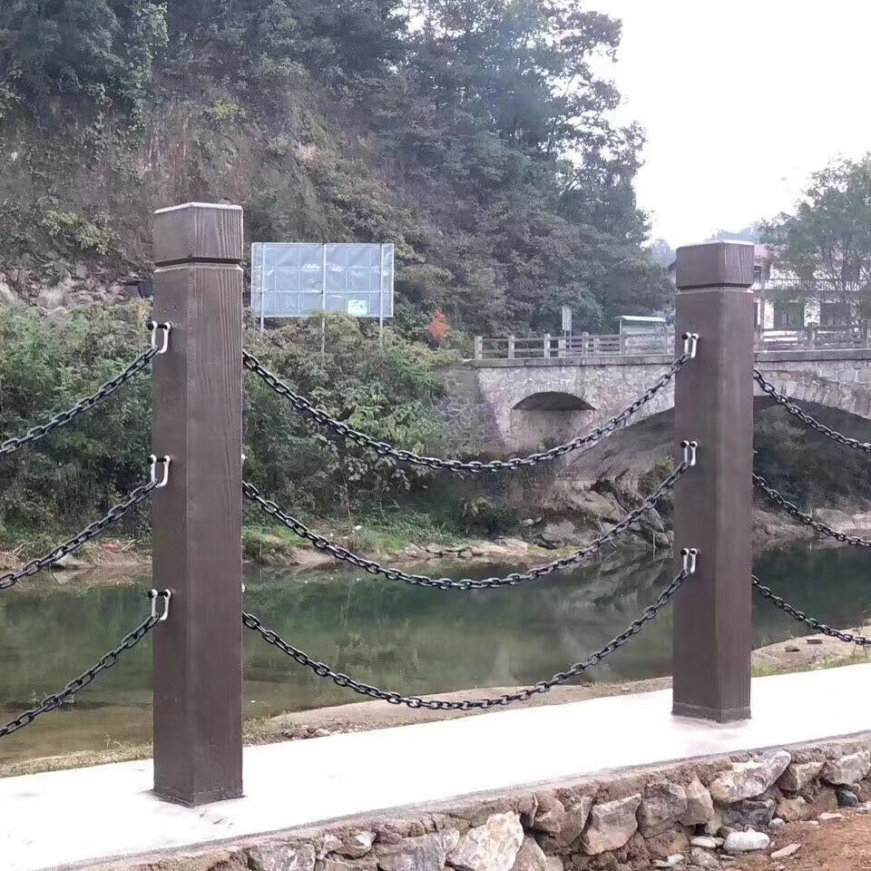 黑色铁链条护栏电泳黑链条装饰链条河道链条粗犷酒吧网吧隔断链条