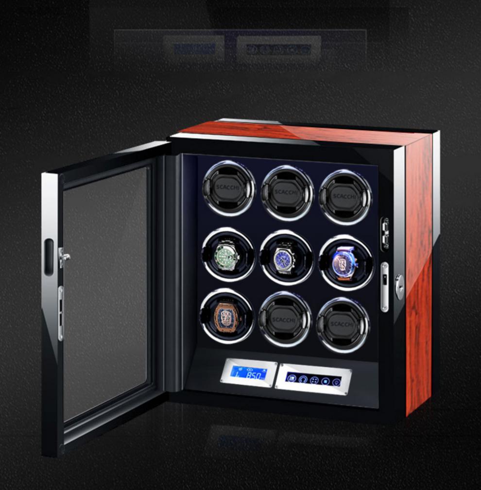 斯卡奇德国自动摇表器机械表转动放置器转表器摇摆器家用16表位触屏外