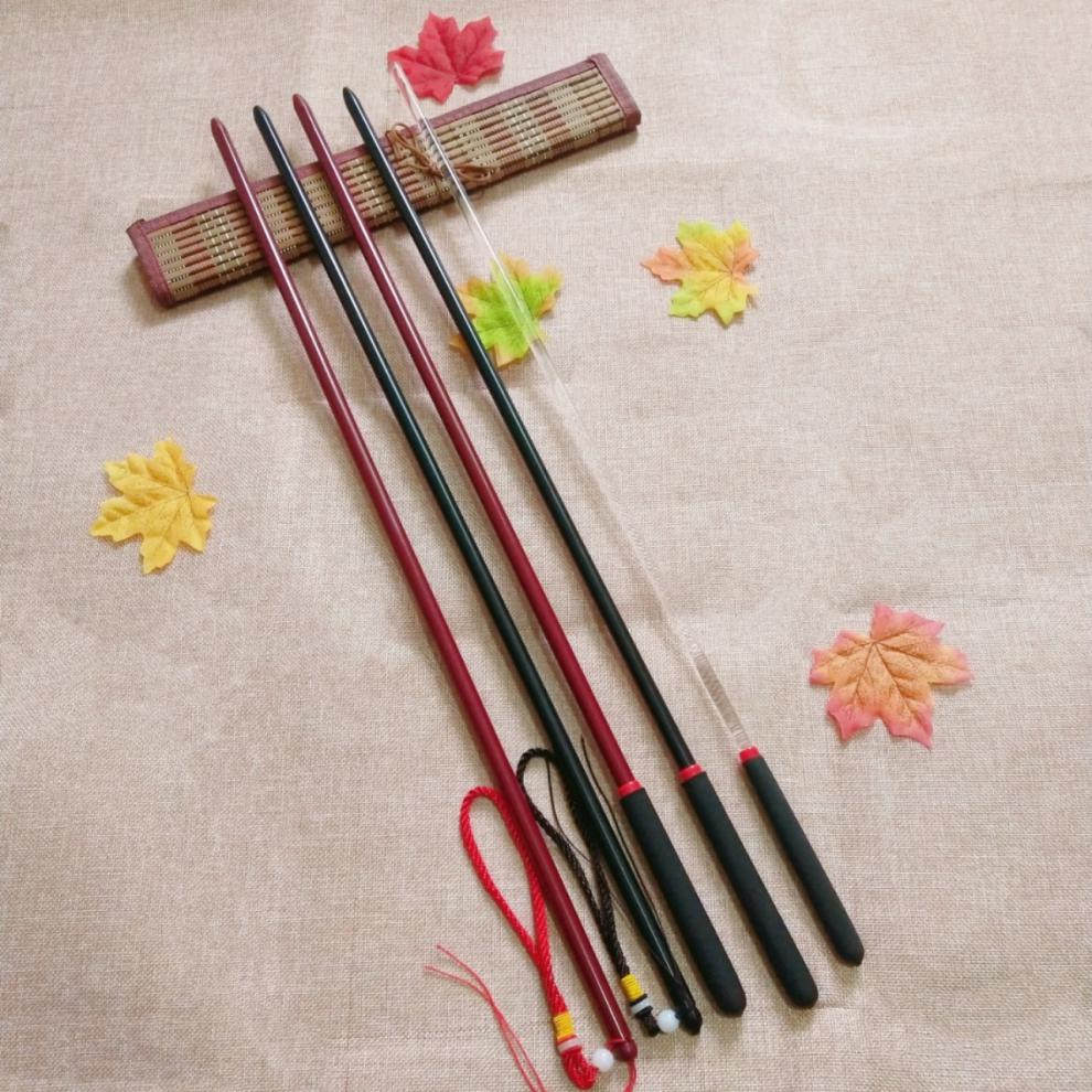 教师戒尺指读棒儿童家训家教教杆指挥棒教棍子k78握把红色款60厘米长