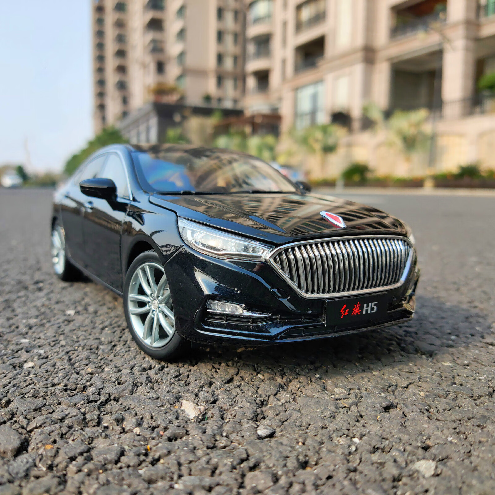 红旗车模h9118一汽红旗原厂h5hs5h9hs7车模红旗合金汽车模型h5珠光白