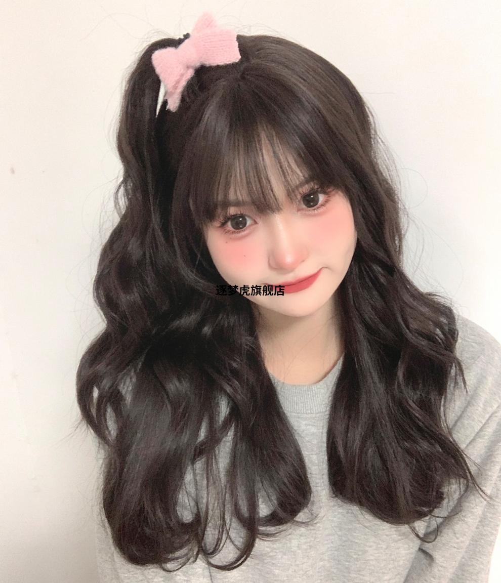 菲奥·娜纤韵假发女长发长卷发自然全头套式日常圆脸韩式中长发大波浪