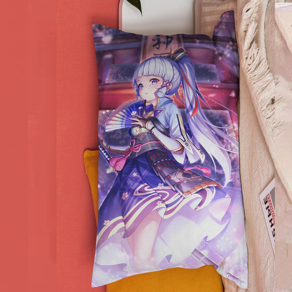 神里绫华抱枕原神周边神里绫华抱枕半身长方形靠垫二次元游戏礼物学生