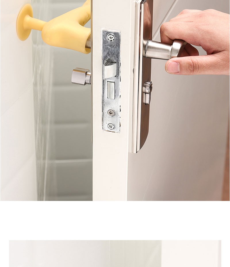 2个装硅胶门把手防撞保护套加厚门把手套门吸把套家用卧室卫生间门防