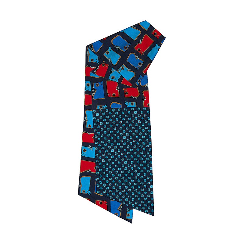 hermes/爱马仕twilly真丝丝巾围巾h093354s代购预售 36预售【图片