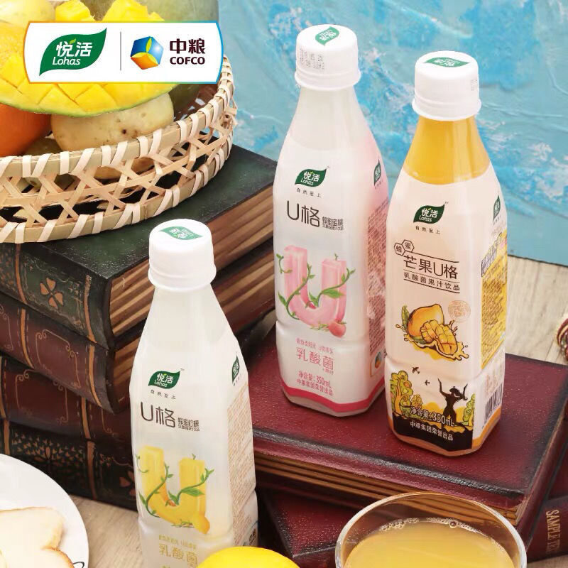 u格饮料 350ml 悦喔v格 悦活u格芒果蜜桃乳酸菌饮品 悦喔v格(蜜桃) 9