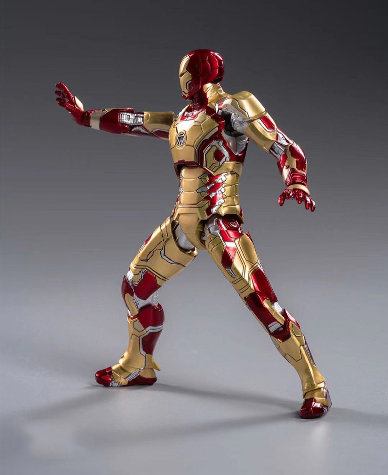 中动钢铁侠mk42模型仿合金人偶7发光版马克85漫威复仇者联盟4mk42
