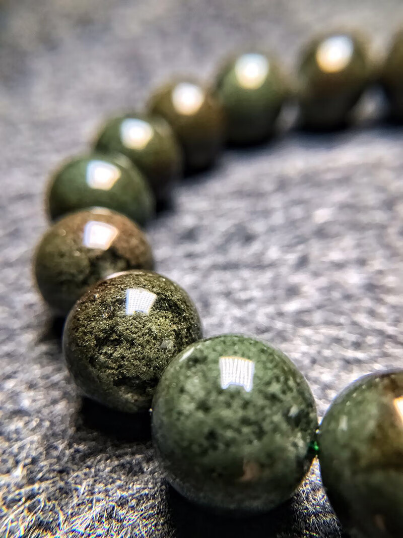 绿幽灵半盆手链满盆男女款饰品手串约9mm