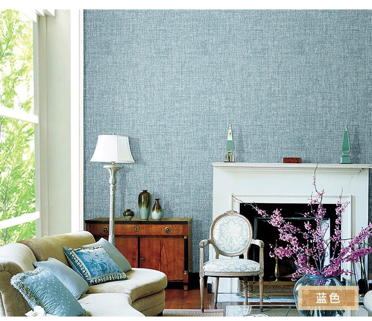 欧雅墙布亚麻无缝墙布素色壁布全屋现代简约客厅卧室纯色无纺布下单前