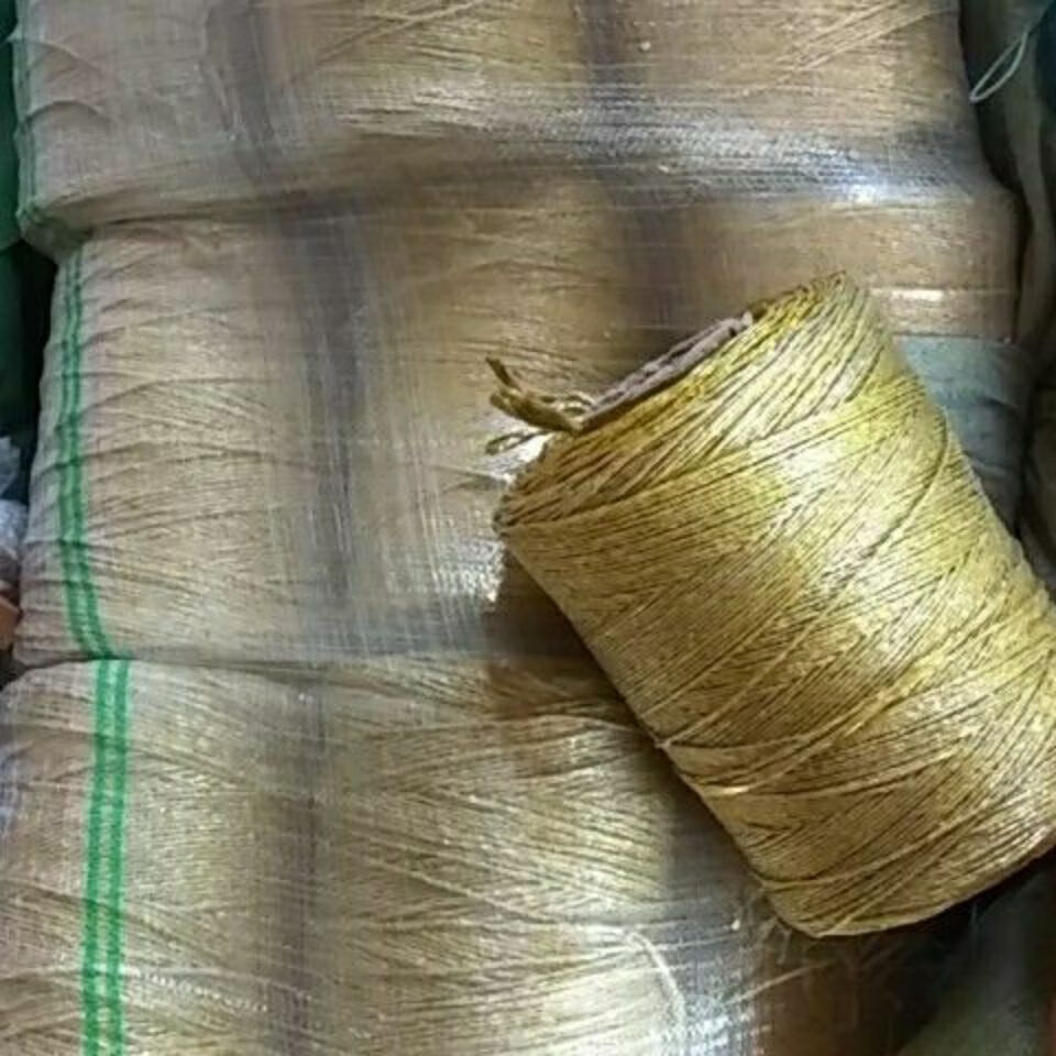 黄金绳塑料绳大棚压膜绳废纸打包绳捆扎绳瓜果蔬菜吊秧 自营 1捆6斤