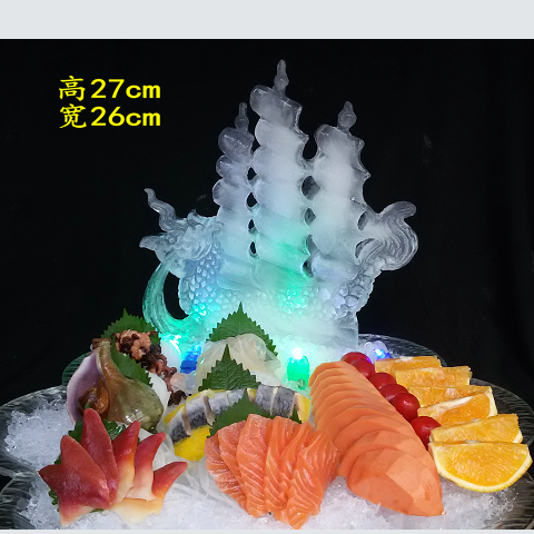 大型冰雕模具刺身创意冰雕模具硅胶酒店厨房 咬尾鱼【图片 价格 品牌