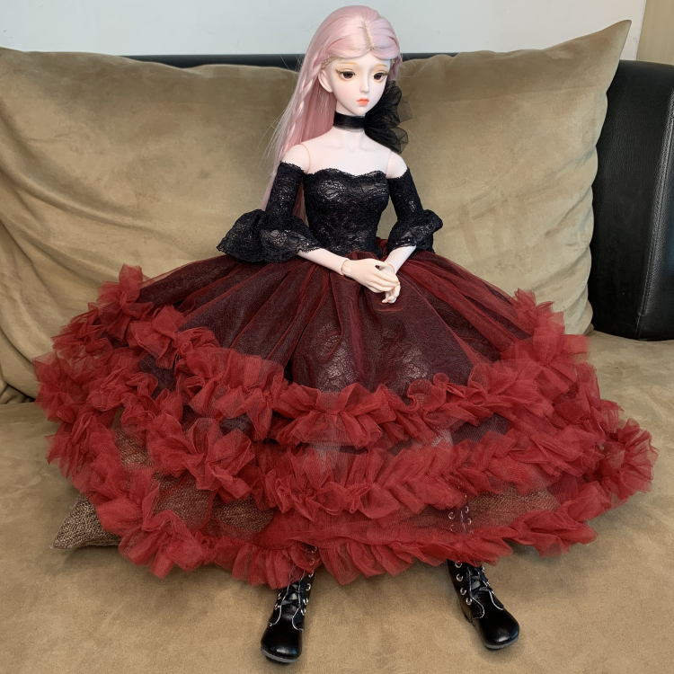 【京优购】60厘米芭比娃娃的公主裙 换装穿衣服裙子婚纱时装裙女孩