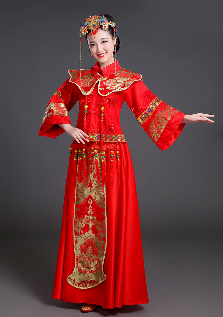 宫九歌秀禾服新娘新款结婚敬酒服中式婚纱礼服女禾秀服和服禾服秀禾x8