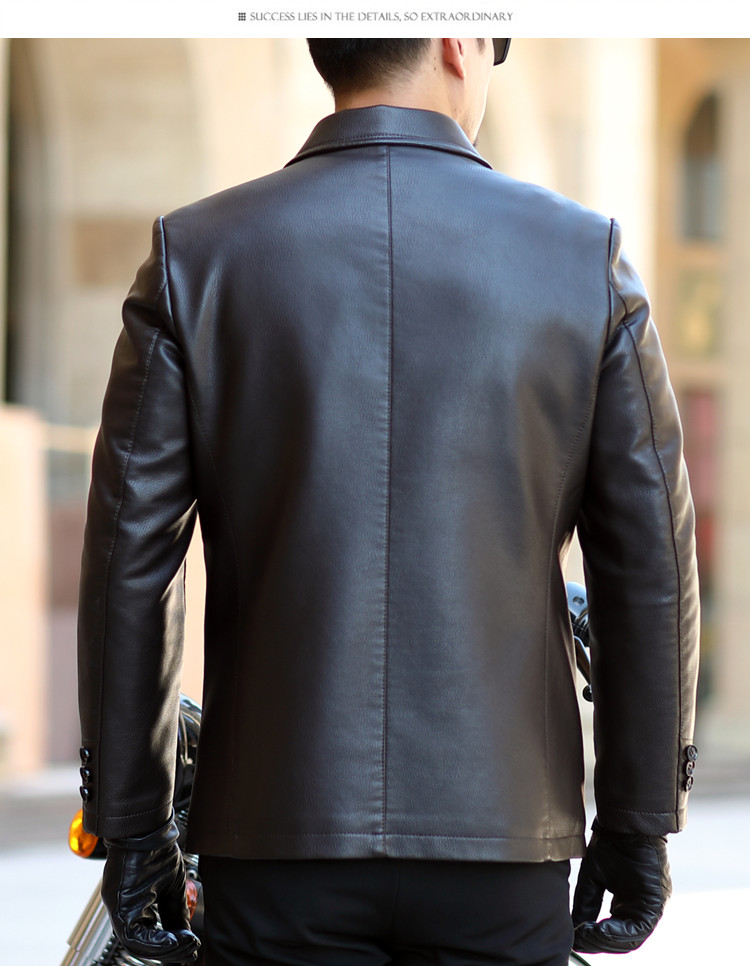 中老年真牛皮皮衣男士新款皮男服中年皮夹克加绒爸爸外套2152水牛皮咖