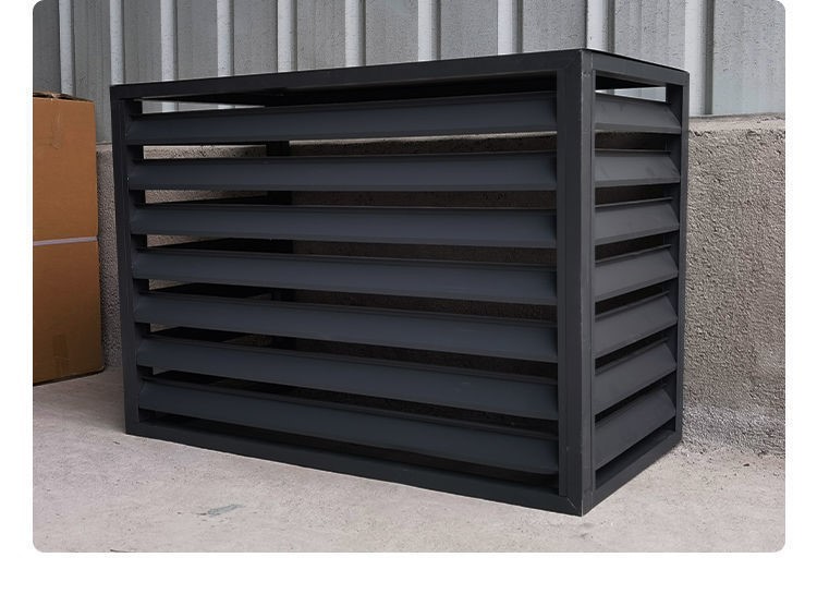 新型空调外机防护栏 空调外机保护罩置物架百叶格栅花架围栏装饰遮挡