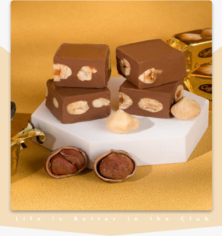 caffarel口福莱500g口福莱意大利原装进口榛子仁牛奶巧克力制品精美