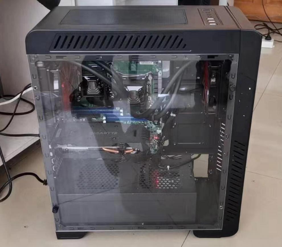 台式电脑主机机箱亚克力有机玻璃透明透气面板盖板背板侧板定制 透明