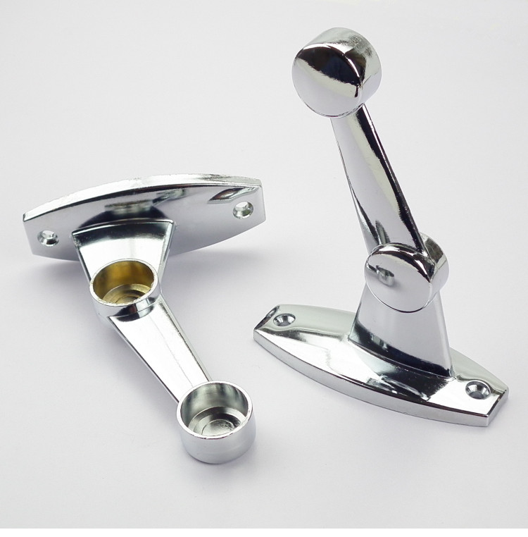 双层毛巾架底座毛巾杆配件法兰192225mm圆头不锈钢管固定毛巾座a款