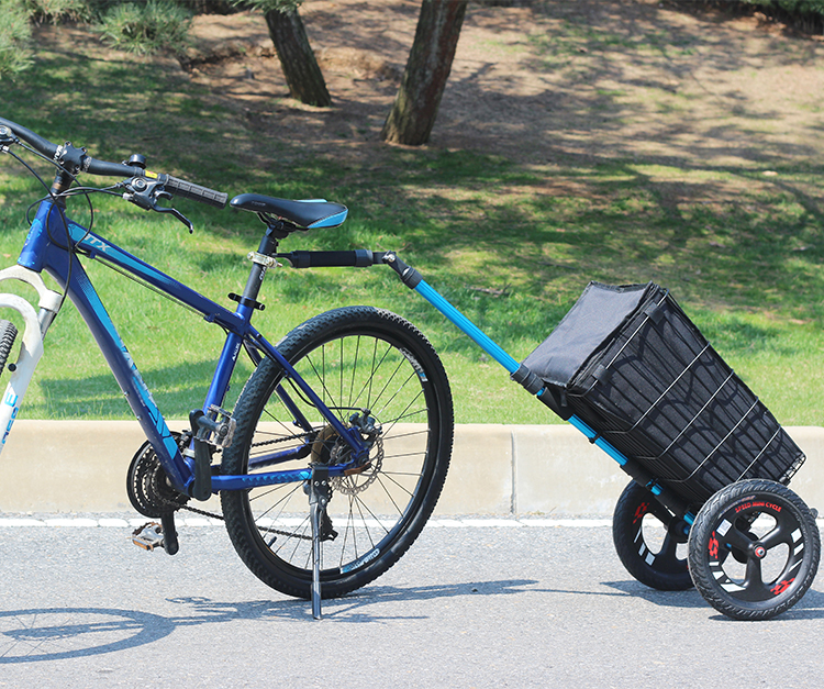 自行车后拖车 自行车拖车后挂式户外露营钓鱼买菜折叠便携山地后挂小
