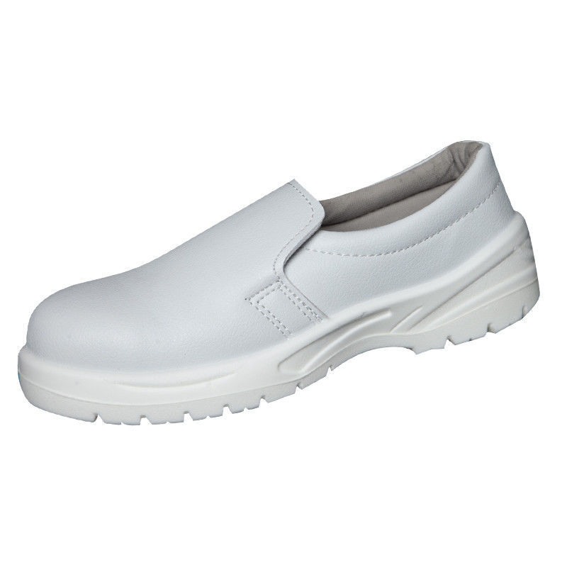 道花途白色安鞋防砸钢包头劳保鞋食品厂防滑车间无尘洁净鞋男女白色