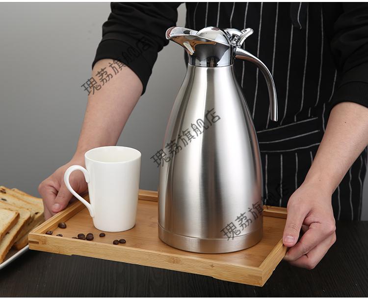 雄泰不锈钢保温壶304不锈钢保温壶商用酒店餐厅饭店水壶家用保温热