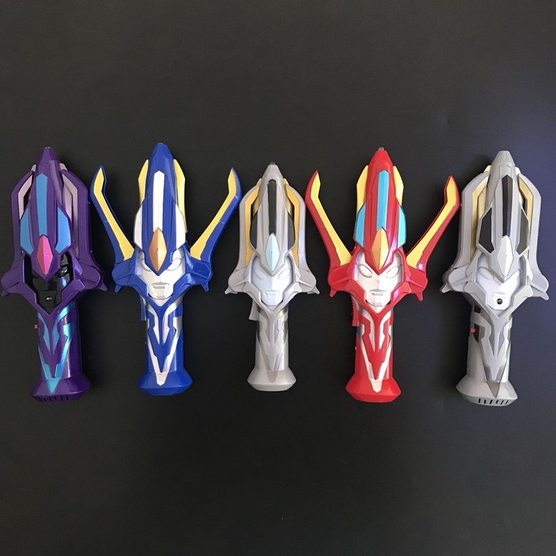 奥特曼银河火花枪变身器玩具全套装儿童模型发光变形开合银河火花蓝