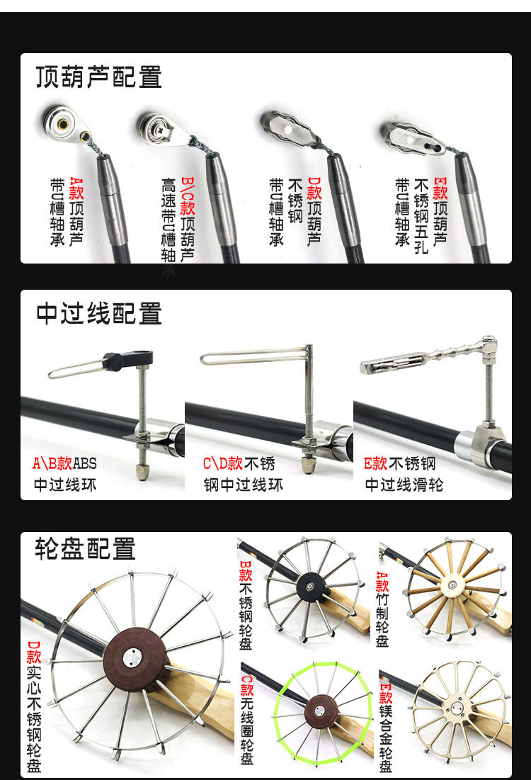威武渔具飞甲甲鱼枪 老鳖竿甲鱼杆团鱼竿锚竿挂甲鱼竿划鱼竿配件网红