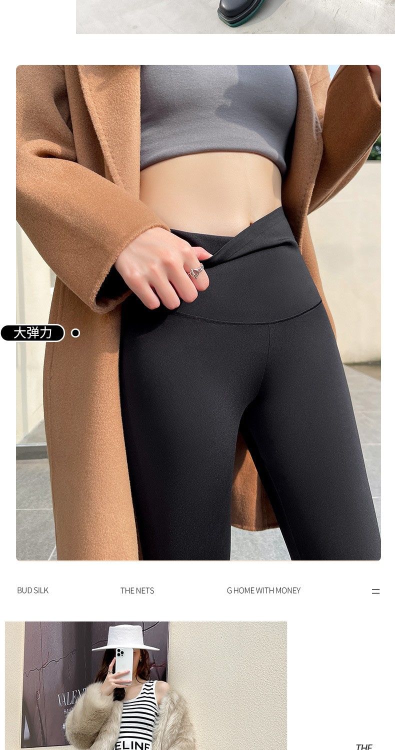 2021秋冬新外穿打底裤女芭比裤无痕收腹提臀瑜伽裤400克裤适合零下10l