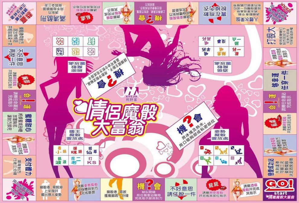 情侣床上飞行棋欲之诱惑情侣游戏污飞行棋盘真人恋爱大富翁前戏惩罚