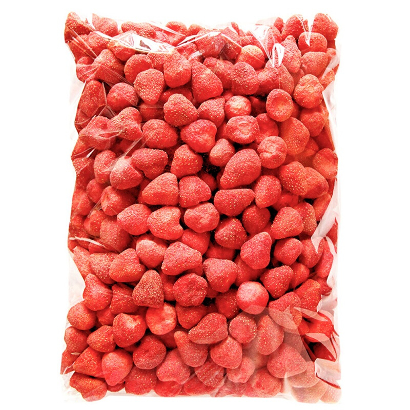 冻干草莓脆草莓干大包装整颗一斤散装雪花酥原料材料烘焙·· 整粒