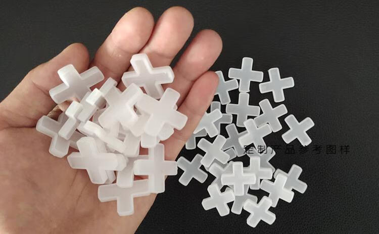 8mm8厘瓷砖十字架塑料缝卡胶粒外墙卡定位器固定贴瓷磁砖留缝卡子10包