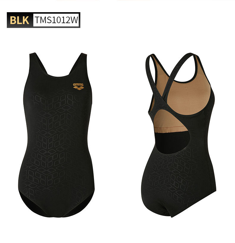 阿瑞娜arena泳衣女连体三角游泳衣专业竞技游泳衣遮肚显瘦高弹利水