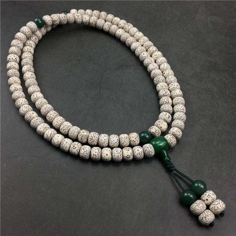 高品质海南高密正月星月菩提子项链男女情侣装饰佛珠108颗天然配饰 油